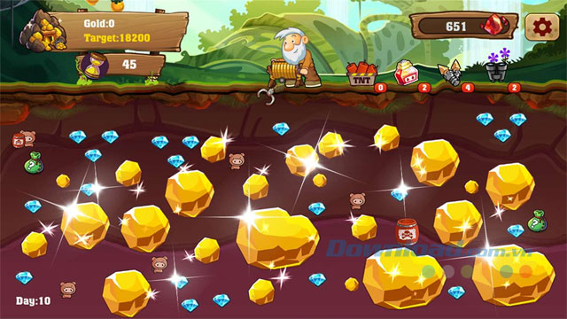 Game đào vàng Gold Miner Tycoon