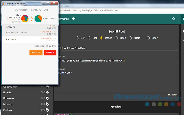 Quản lý giao dịch Ethereum