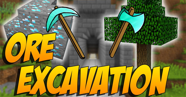 Ore Excavation ModMod khai thác quặng, chặt cây và nhiều công cụ khác
