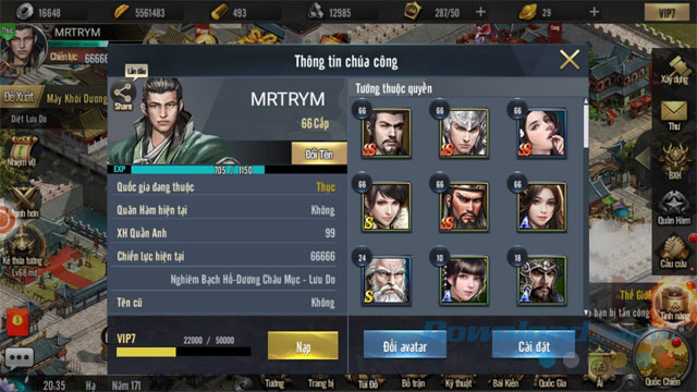 Hệ thống nhân vật