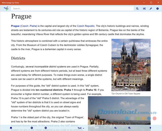 Giao diện Wikivoyage