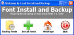 Font Install & Backup