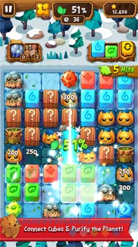 Nối các khối vuông làm sạch hành tinh