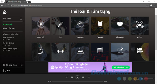 Thể loại nhạc phong phú
