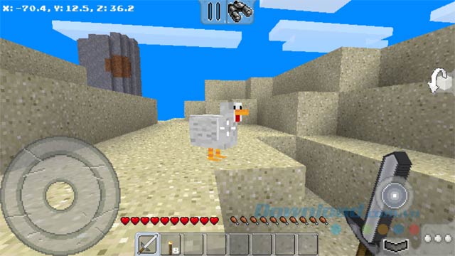 Giết các mob để lấy thịt