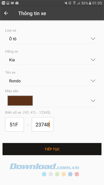 Thông tin xe