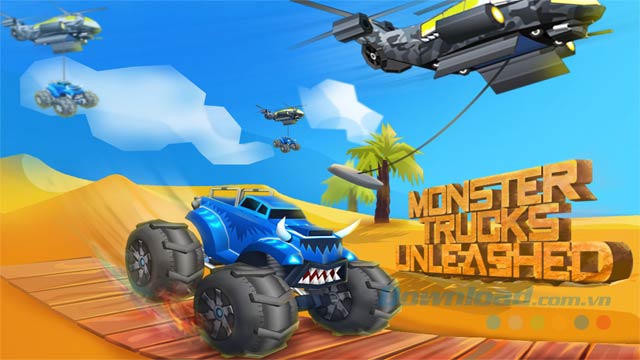 Game đua xe tải quái vật hấp dẫn