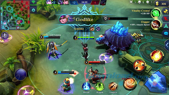 Đấu đối kháng 5v5 với game thủ thực