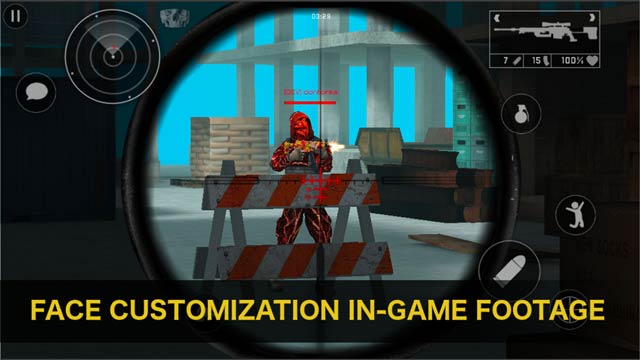 Tùy biến khuôn mặt nhân vật người lính trong game với ảnh của bạn