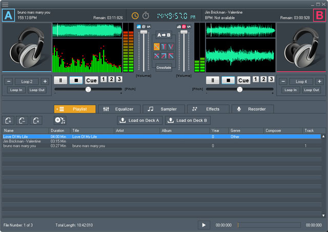 Giao diện DJ Mix Studio