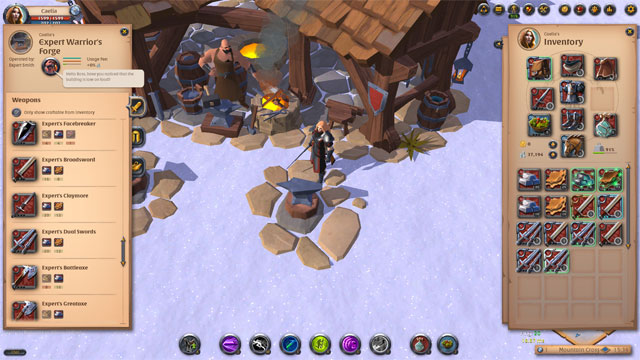 Xây dựng căn cứ và chế tạo mọi thứ trong game Albion Online