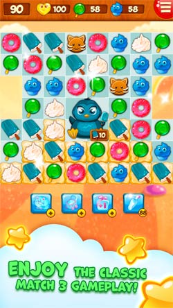 Tận hưởng game match-3 cổ điển
