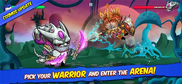 Chọn chiến binh của bạn và bắt đầu cuộc chiến