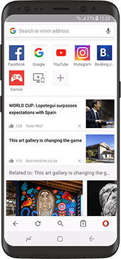 Trình duyệt Opera for Android