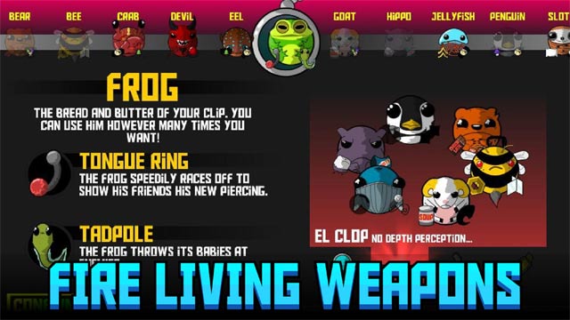 Bắn các loại "đạn" còn sống