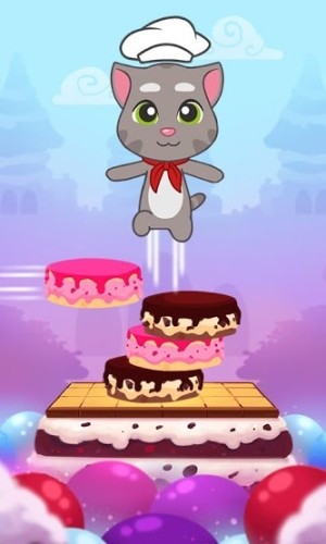 Chơi game xếp bánh cùng mèo Talking Tom vui nhộn