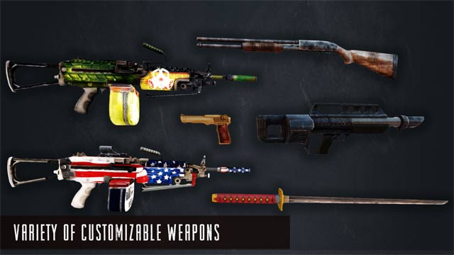 Vô vàn loại vũ khí có thể tùy chỉnh được