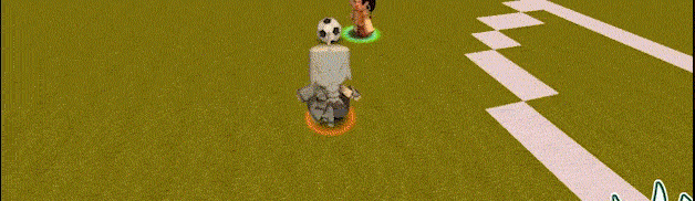 Thi đấu bóng đá trong Mini World: Block Art