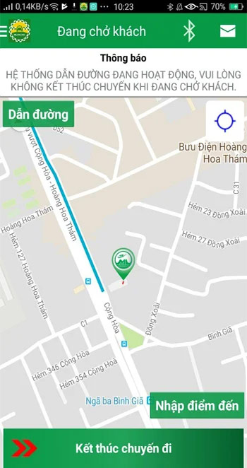 Đang chờ khách