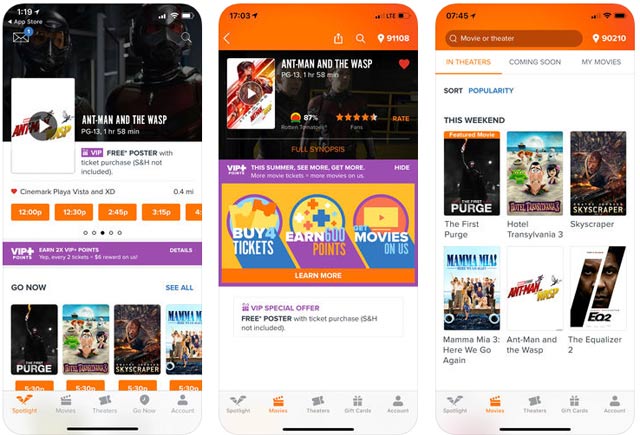 Xem lịch chiếu phim và mua vé tiện lợi