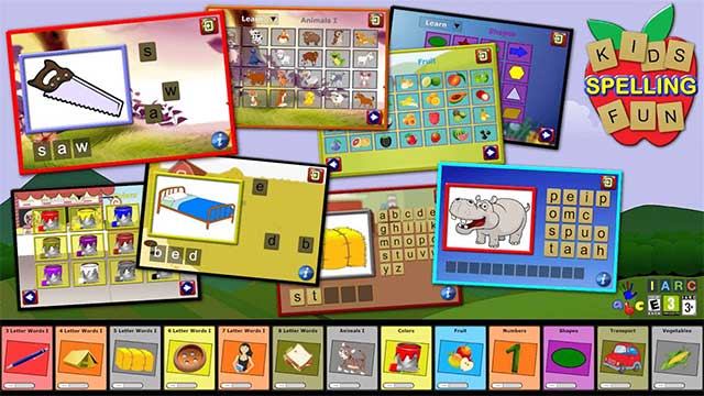 Ứng dụng học tiếng Anh cho bé Kids Spelling Fun