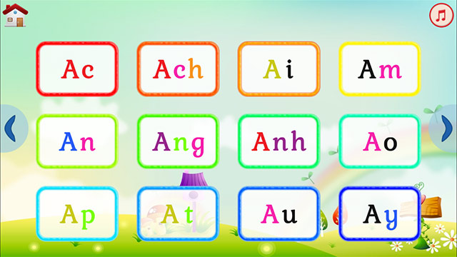 Bé học đánh vần