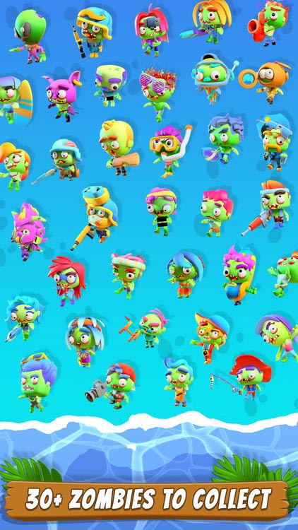 Thu thập hơn 30 loại zombie