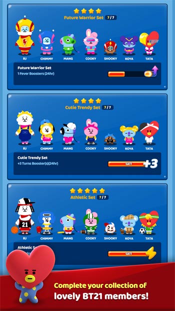 Hoàn thành bộ sưu tập các thành viên BT21