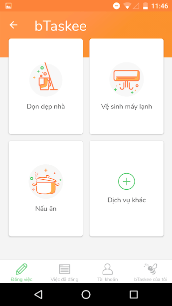Các dịch vụ giúp việc