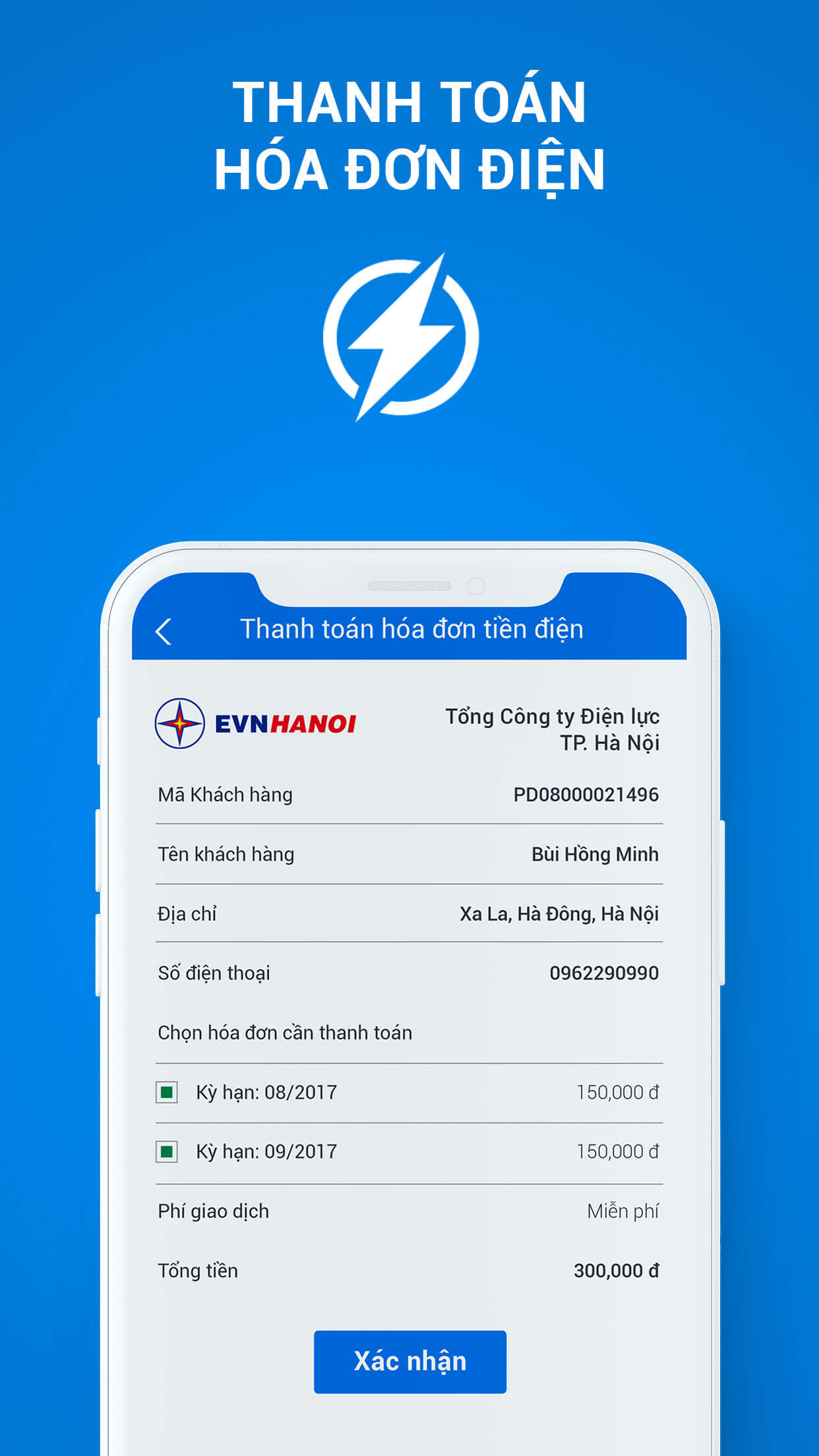 Dịch vụ thanh toán hóa đơn điện
