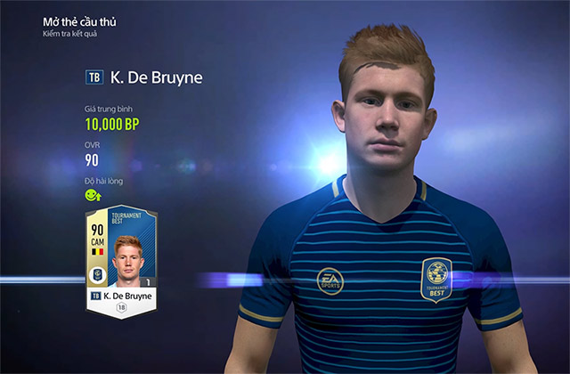 Cầu thủ K. De Bruyne trong FIFA Online 4