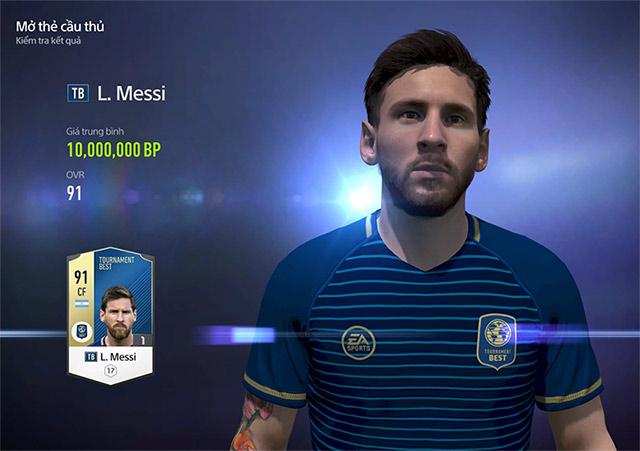 Messi có chỉ số OVR lên tới 91 trong FO4