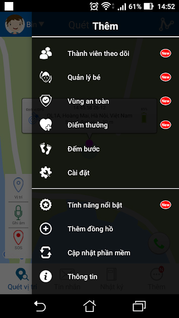 Ứng dụng dành cho đồng hồ Tio 