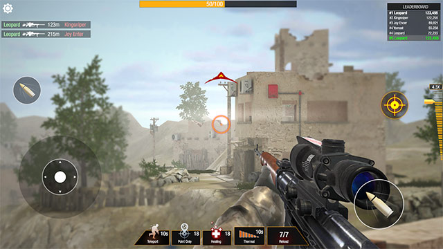 Giao diện game Bullet Strike: Sniper