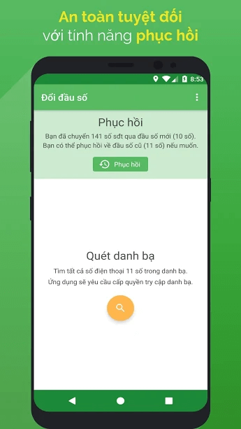 Thông tin chuyển đổi an toàn, tuyệt đối
