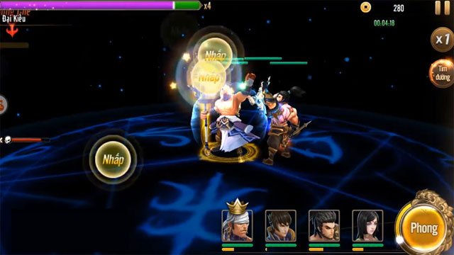 Lựa chọn tướng trong Vô Cực Tam Quốc