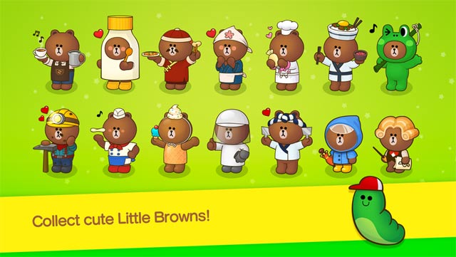 Thu thập nhiều nhân vật gấu Brown đáng yêu