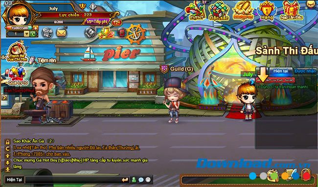 Giao diện chính của game 