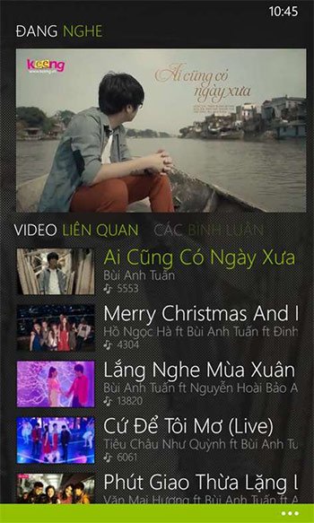 Đang nghe nhạc trên Keeng