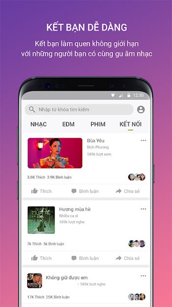Kết bạn trên Keeng