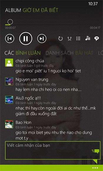 Nghe Album nhạc trên Keeng