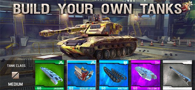 Tự do chế tạo chiến xa của riêng bạn trong Infinite Tanks