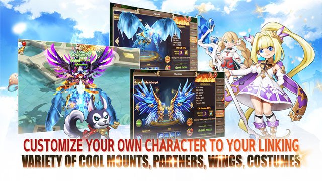 Tùy chỉnh nhân vật với trang phục và bộ cánh theo ý thích