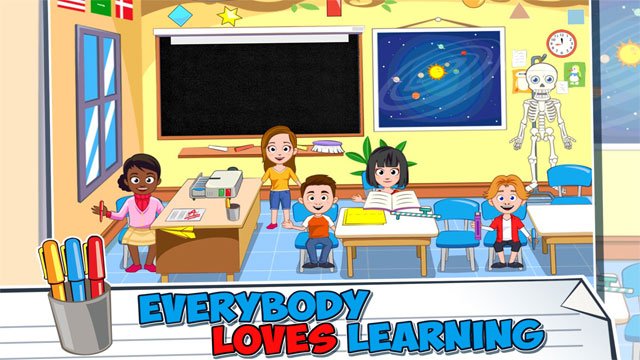 Mọi người đều thích học trong My Town School