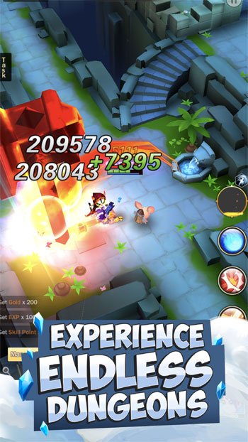 Khám phá vô số hầm ngục trong Knights & Dungeons