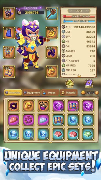 Thu thập các bộ trang bị cực chất