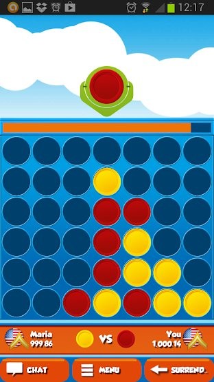 4 in a Row Multiplayer là game trí tuệ thú vị, nhiều người chơi trên điện thoại 