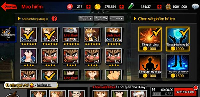 Sử dụng hỗ trợ