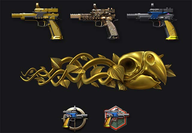 Bộ huy hiệu khi đạt được thành tựu trong chiến đấu