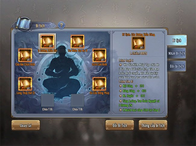 Luyện công trong game 